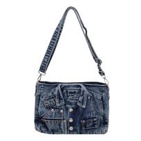 Retro Denim Rivet Crossbody Bag - Large Capacity Shoulder & Travel Handbag