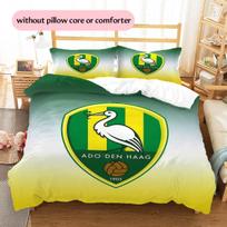 ADO Den Haag Pattern Bedding Quilt Set  Home Decoration  Gift (1 * duvet cover + 2 * pillowcase  without core) 200x200cm