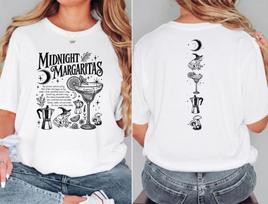 Vintažiniai Midnight Margaritas marškinėliai, Praktinės magijos Helovino filmo marškinėliai M gray