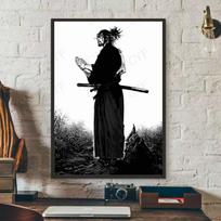 Vagabond Manga Plakatas HD menas lipnus prie sienos atsparus vandeniui namų svetainė miegamasis baras estetiškas dekoras 21cm×30cm NoFrame black
