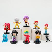 10 vnt./rinkinys K pop Demono Medžiotojai Anime Figūrėlės Žaislai PVC Modelis Derpys Tigras Rumi Mira Zoey Sussy Figūrėlė Lėlė Gerbėjams Kalėdinė Dovana white