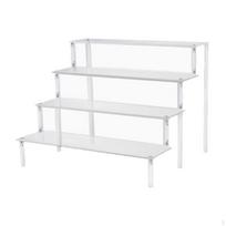 Acrylic Ladder Tier Racks, Perfume Makeup Storage Organizer Rack, Cupcakes Cosmetics Holder C black