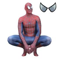 Kostiumas Juodas Raudonas Raimi Tobey Maguire Žmogus-voras Cosplay Superherojus Zentai Kostiumas Helovino Kostiumai Suaugusiems Vaikams Elastingas Adult S 140-150 brown