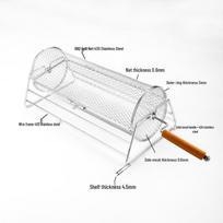 Round BBQ Grill Cage white