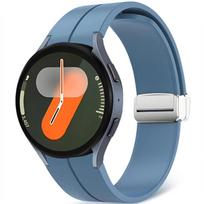Originalus silikoninis dirželis Samsung Galaxy Watch 7 6 5 4 FE 44mm 40mm 5 Pro 45mm magnetinei apyrankei Laikrodis 6 Classic 43mm 47mm Dirželis Galaxy Watch 7-6-5-4 black