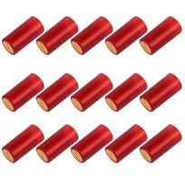 100 Pcs Red Bottle Shrink Film Capsules Black Top Seal Cover Heat Grace Women's