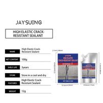 Jaysuing Concrete Crack Sealant Waterproof Leak Proof Wear-Resistant Tile Crack Repair - 10kg Concrete Crack Waterproof Sealant gray
