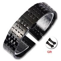 Nerūdijančio plieno septynių grandinėlių laikrodžio apyrankė Tissot T41, alkūnė 12-24mm 19mm