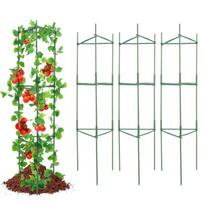 VEVOR 6 Packs Tomato Cages for Garden, 48 inch Tomato Trellis Plant Stakes Support, Stackable Tall Plant Support Cage, for Raised Garden Bed 32 x 32 x 123 cm