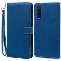 Mi A3 dėklas Xiaomi Mi A3 piniginės odinis atverčiamas dėklas Xiaomi Mi A3 A 3 MiA3 telefono dėklas Xiaomi A3 dėklas odinis Funda Coque Xiaomi Mi A3 (2019) blue