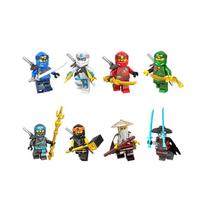 Ninja konstravimo kaladėlės Ninjago minifigūrėlės Vaikų žaislų dovanos 8 vnt. rinkinys Tinka Lego