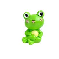 Resin Resin Cute Frog Action Figure Miniatures Animal Frog Car Decoration  Home Decoration C