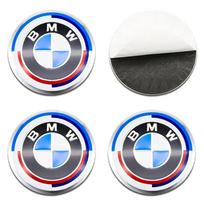 BMW 50-mečio Mėlynos Baltos Emblemos Lipdukai 4vnt. Ratlankio Centrinis Ženklelis U25 Lipdukai E90 E46 F10 F30 G20 X3 X5