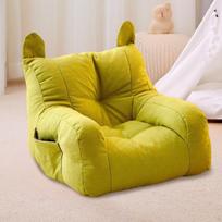 Kids Bean Bag Chair Soft Cartoon Cute Floor for Bedroom Dorm Apartment Yellow