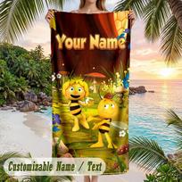 Bing Bunny Beach Towel, Personalized Custom Text, Quick Dry Soft Large Towel For Swimming Pool Travel 80cmx160cm(31x63inch)
