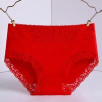 Kelnaitės moterims Laisvalaikio apatiniai Seksualūs bikini Moteriški vidutinio juosmens kelnaitės Lingerie 2XL raudona