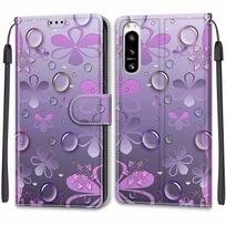 Prabangus dažytos odos dėklas SONY Xperia 1 III/Xperia 1 IV, piniginės stiliaus apsauginis dėklas SONY Xperia 10 III/Xperia 10 IV/Xperia 5 IV SONY Xperia 10 V gray