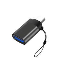 USB 3.0 į Type C/USB ir Type-C adapteris OTG keitiklis mobiliajam telefonui, pelės USB jungties adapteris su dirželiu juoda