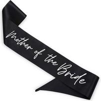 Mother of the groom Bride to be bridesmaid maid of honor sash Wedding Bachelorette hen do Party Bridal Shower decoration gift black