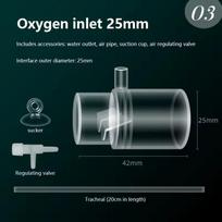 Acrylic Clear Aquarium Fish Tank Water Pump Filter Water Outlet Nozzle Increasing Oxygen Air Aquarium Accessories 2025 New gray
