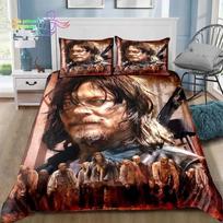 The Walking Dead Daryl Dixon Sparnų Ženklas Patalynės Komplektas Viengulio, Dvigulio, Pilno, Karalienės, Karaliaus Dydžio Lovos Komplektas Suaugusių Berniukų Miegamojo 3D Spausdinimas AU Single(140*210cm)3pcs
