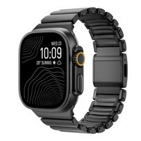 Magnetinis Titano+Silikono Apyrankė Apple Watch Ultra 3 2 49mm 46mm 45mm 44mm Prabangus Dirželis Series 11 10 9 8 7 6 SE 45mm(Series9 8 7)&175mm black