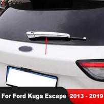Rear Window Wiper Cover Trim For Ford Kuga Escape 2013-2018  Chrome Car Tail Windscreen Wipers Arm Blade Frame Accessories gray