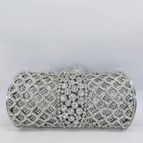 Metal diamond clutch bag evening dress banquet handbag high-end crystal women's bag purse