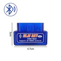 Automobilio diagnostikos testeris kodų skaitytuvas įrankis OBD2 skaitytuvas ELM327V1.5 WIFI Bluetooth OBD 2 Android iOS automatinis nuskaitymas remontas blue
