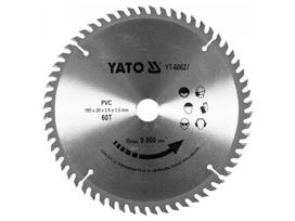 Pjovimo diskas plastikui Yato YT-60627; 185x20 mm; 2,5 mm; Z60