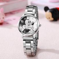 Disney Pelėnas Mikis Pelė Minė Vaikams Laikrodis Studentui Animacinis Laikrodis Aolly Plieno Kvarcinis Laikrodis Laikrodis Dovana gray