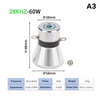25/28/40 kHz 60W 100W ultragarsinis valymo keitiklis Vibratorius Generatorius Pramoniniam valikliui Generatoriaus grandinė 28KHZ 60W