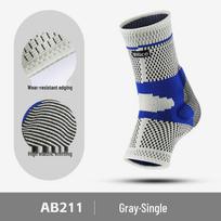 Silicone Joint Stabilizer Ankle Brace for Running & Cycling Gray XL gray