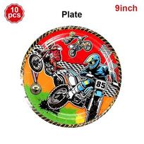 ORV Dirt Off-Road Bike Car Motorcycle Racing Balloons Motorbike Birthday Banner Party Cake Topper Decor Disposable Tableware Toy Other