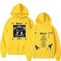 Kanye West Bully Album 2026 Tour Print Hoodie Men Women Gothic Punk O-Neck Pullover Loose Casual Hip-hop Streetwear Sweatshirts 3XL geltona