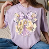 Rapunzel Comfort Colors Shirt, Tangled Princess Tee, Disney Princess Vacation Shirt, Magic Kingdom Trip Shirt, Flynn Rider Shirt M white