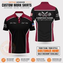 Individualus Mechaniko Darbo Polo Marškinėlis Vyriškas Individualus Vardas Įmonės Logotipas Variklio Stūmoklio Grafika Trumpomis Rankovėmis Automobilių Mechaniko Uniforma 3XL brown