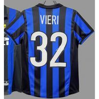 Retro Soccer Jersey Classic Baggio Ronaldo Zanetti Figo Adriano Jersey Comfortable Breathable Sport Shirt Men/Women Red/Blue Multiple Sizes Brand XXL