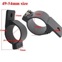2X Bull Bar Roll Cage Mount Bracket Clamps Roof LED Light Bar Holder 49-54mm 66mm-71mm 76mm-81mm for Offroad Work Driving Lamp 49-54mm