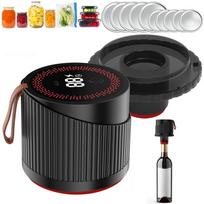 Electric Jar Sealer Vacuum Pump With Automatic Operation For Home And Commercial Food Preservation black