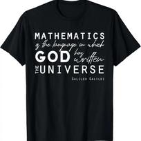 Positive Christian Quotes Galileo Maths God Universe T-Shirt XXXXXL juoda