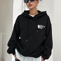 Casual Oversize Hoodies for Women Cherish Time Effect Dream Letter Printed Tops Comfortable Warm Sweatshirt Trend Female Clothes 3XL white