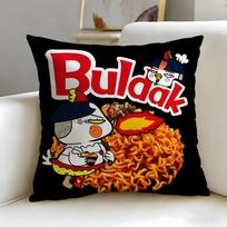 Populiarus maistas Samyang Buldak Ramen Pagalvės užvalkalas Minkštas ir lengvai skalbiamas Pagalvės užvalkalas – universalus sofai, lovai, kelionėms ir biurui 40cmx40cm