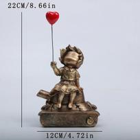 2025 New Balloon Girl Tank Art Figure Statues Banksy Figurines Collection Interior Decoration Accessorie Pop Street Resin Crafts gray