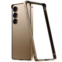 Aliuminio Metalinis Rėmelis Dėklas Samsung Galaxy S26 S25 S24 Ultra Plus Verslo Spalvos Šilumos Išsklaidymas Lengvas Apsauginis Dangtelis Galaxy S26 ruda