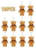4.7 Inch Tiny Bears Doll Bulk Soft Mini Stuffed Animals for DIY Keychain for Graduation Birthday Baby Shower Wedding Party Favor orange