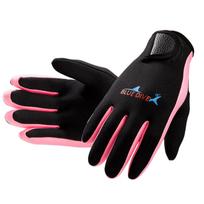 Surf Gloves Thin 1.5mm Wear-resistant Swimming, Snorkeling, Rafting, Pulp Board Gloves To Keep Warm, Water Transportation S rožinė