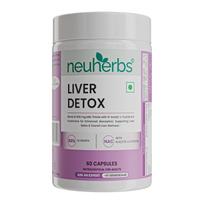 Neuherbs Milk Thistle Capsules Natural Detoxification Support Pure Herbal Extract For Daily Wellness 60 Count Pack white