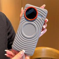 For POCO F7 Pro F7 Ultra Solid Color Ripple Textured Magnetic Drop & Fingerprint Resistant Phone Case For POCO F7 Ultra pilka