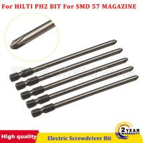 HILTI PH2 antgaliui Skirta SMD 57 dėtuvei 5 vnt. Ilgas 116 mm Magnetinis Kryžminis PH2 Elektrinio Atsuktuvo Antgalis
